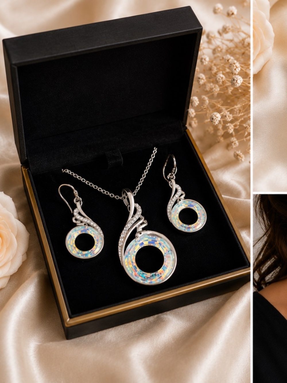 Kate Lynn Phoenix Rising Boxed Necklace and Earring Set